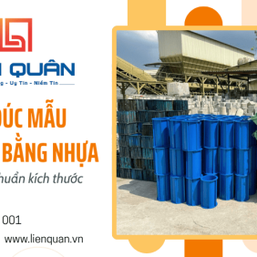 Khuôn đúc mẫu bê tông bằng nhựa - Bền chắc, nhẹ, chuẩn kích thước